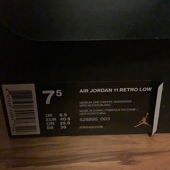 Jordan 11 Low “Cool Grey” - Picture 6 of 7